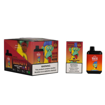 강타 임금 8000 분첩 처분할 수 있는 Vape 펜 재충전용 E 담배 65g/PC