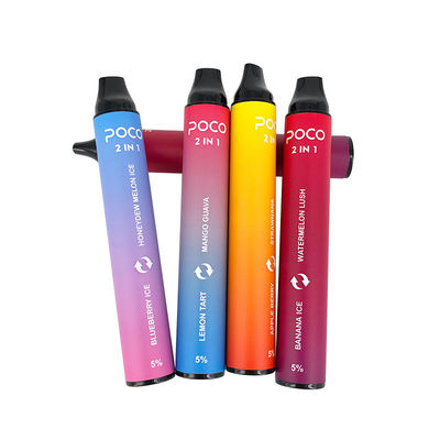 1 2000의 서서히 듀얼 2는 6.0 밀리람베르트 950mAh 맛을 낸 망고 얼음 일회용 불연성 담배를 내뿜습니다