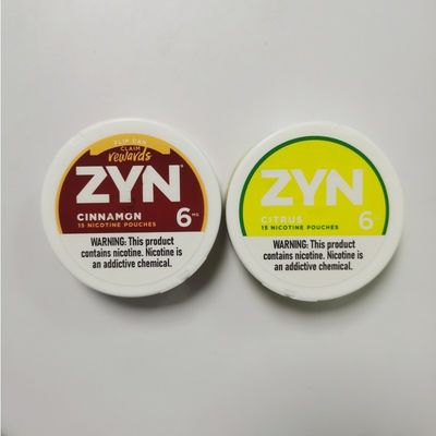 다양한 맛과 강도를 가진 담배 없는 ZYN 니코틴 봉지