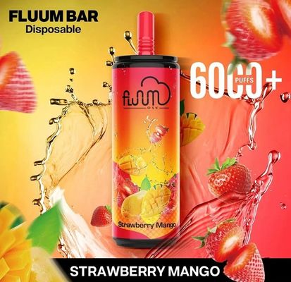 대량 판매 FluumBar6000 버릴 수 있는 6000 퍼프 15 밀리람베르트 사전에 채운 에주스 650mAh를 기화시킵니다