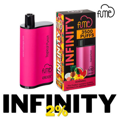 증기 무한대 미국 버릴 수 있는 VAPE 3500은 12 밀리람베르트 사전에 채운 에주스 1500mAh를 내뿜습니다