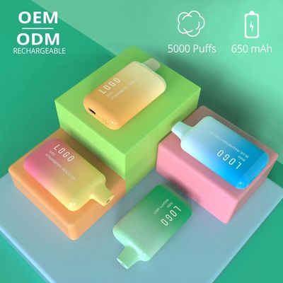 Elf 바 BC5000 퍼프 OEM ODM 관습 일회용은 증발기 Ｅ 여송연을 기화시킵니다