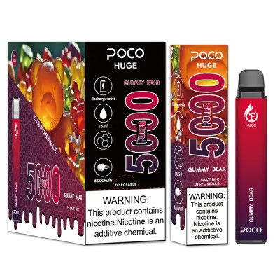 원래 메쉬 코일은 크게 재충전이 가능한 전자 담배 POCO 5000을 내뿜습니다