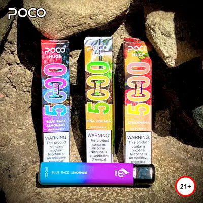 15ml POCO HUGE 5000 Puffs 공기 흐름 기능과 함께 일회용 전자 담배