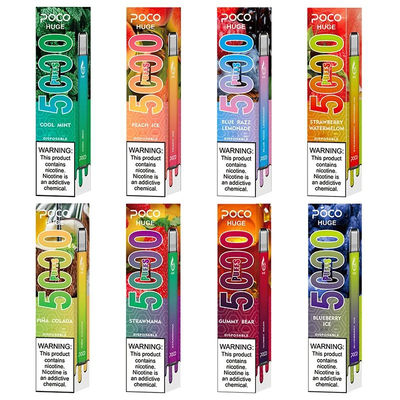 15ml POCO HUGE 5000 Puffs 공기 흐름 기능과 함께 일회용 전자 담배