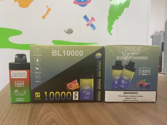 POCO BL10000 빅 파프 바이프 전자 담배 20ml 5% 니크 배터리 650mAh 재충전