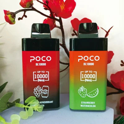 POCO BL10000 큰 분첩은 재충전할 수 있는 처분할 수 있는 Vape 20ml 5% Nic 650mAh를 미리 채웠습니다