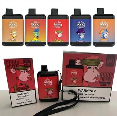 16명의 밀리람베르트 650 mah Elf 증발기 충격 8000 퍼프 왕은 전자 담배를 맛을 냈습니다