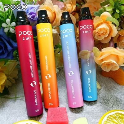 로고 인쇄에 1에서 6ml 2000 분첩 Vape 분첩 막대기 소형 POCO 2