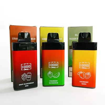 POCO BL10000 재충전 할 수 있는 일회용 바이프 20ml 5% Nic 650mAh 메시 과일 펄버