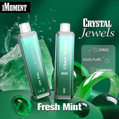 일회용 비프 펜 크리스탈 보석 4500 펄스 메시 코일 15ml 액체 재충전 가능한 Ecig