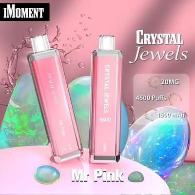 일회용 비프 펜 크리스탈 보석 4500 펄스 메시 코일 15ml 액체 재충전 가능한 Ecig
