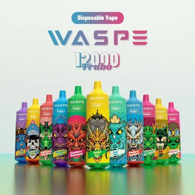전자 담배 C형 재충전 가능한 일회용vape Waspe 12000