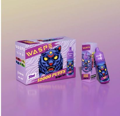 모델 번호 와스프 12000 12000 장수 및 부드러운 Vaping을위한 펄프 전자 담배