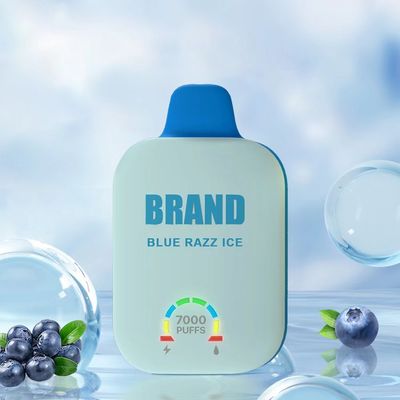 70g/pcs OEM 바이프 스마트 스크린 일회용 12ml E Juice 7000 펌프