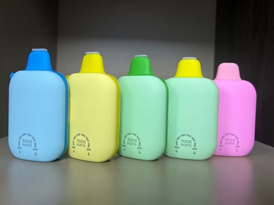 70g/pcs OEM 바이프 스마트 스크린 일회용 12ml E Juice 7000 펌프