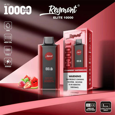 엘리트 10000 펌프 재충전 가능한 일회용 배포장치 1.2ohm 저항 Mesh 코일 8 과일 맛