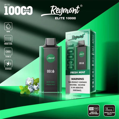 엘리트 10000 펌프 재충전 가능한 일회용 배포장치 1.2ohm 저항 Mesh 코일 8 과일 맛