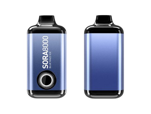 Sora 8000 650mAh C형 재충전 가능한 일회용 바이프 펜 14ml 650mAh