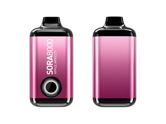 Sora 8000 650mAh C형 재충전 가능한 일회용 바이프 펜 14ml 650mAh