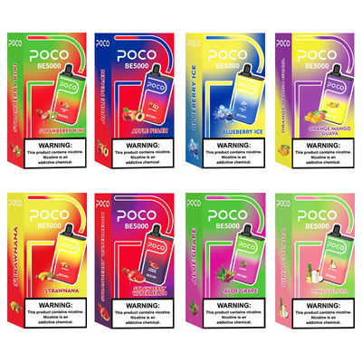 POCO BE5000 펌프 일회용 전자 담배 니코틴 소금 0/20/30/50mg
