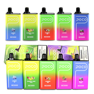 POCO BE5000 펌프 사전 충전 팟vape OEM E 담배 5% 니크 소금