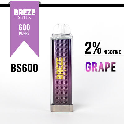 600Puffs 디스플레이 상자에서 Vaping 경험에 2% 니크를 가진 일회용 Vape 펜