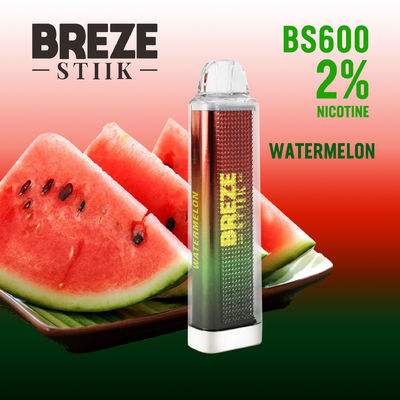 600Puffs 일회용 바이프 펜 2ML E 액체와 500mAh 배터리