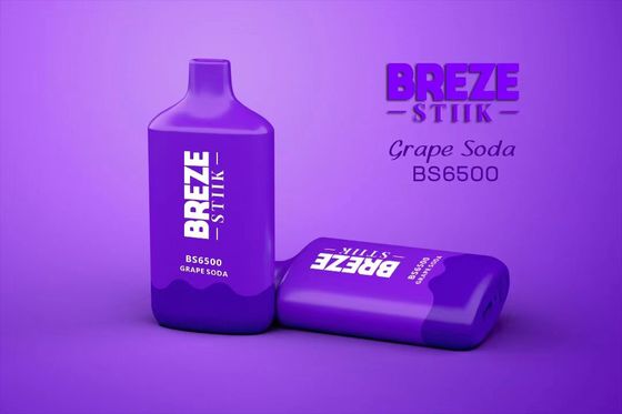 BREZE BS6500 일회용 바이플 대형 펌프 15ml 사전 채워진 유액 500mAh 배터리