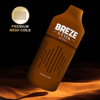 BREZE STIIK BS7500 일회용 바이프 큰 펌프 16ml 전면 쥬스 650mAh 배터리