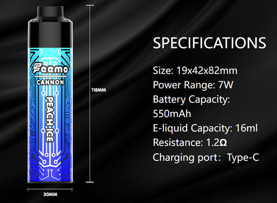 20ml MTL-DTL 25W Vaping용 사전 채워진 유액 120g
