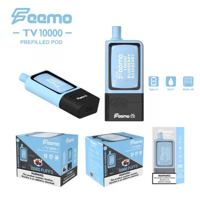 5% 니크 강도 일회용 포드 와이프 용량 20ml 카트리지 용량