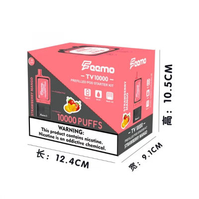 20ml 카트리지 용량 높은 펌프 일회용 배프 톱 포일 및 메시 코일