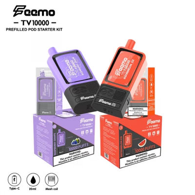 20ml 카트리지 용량 높은 펌프 일회용 배프 톱 포일 및 메시 코일
