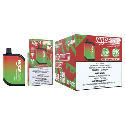 750mAh 배터리 9000Puffs 15ml E-Juice 일회용 증기 스틱