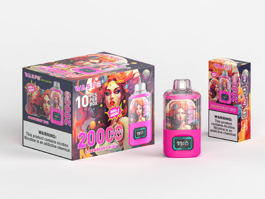 RGB 라이트 빅 파프 배터리 650Mah Sus304 20000Puffs