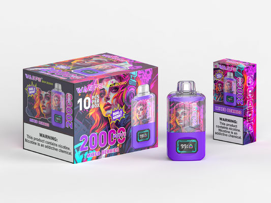 RGB 라이트 빅 파프 배터리 650Mah Sus304 20000Puffs