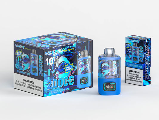 RGB 라이트 빅 파프 배터리 650Mah Sus304 20000Puffs
