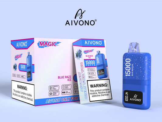 15k 펌프로 사용자 정의 가능한 로고vape 펜 재충전 가능한 스마트 증기 0/2/3/5% 니코틴 강도