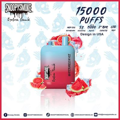 15000파프 과일 맛 바이프 듀얼 18mL 배터리 650mAh C형 재충전 배터리