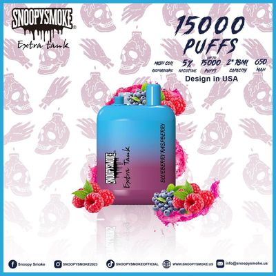 듀플 탱크 미국 바이프 650mAh 5% 니코틴 강도 과일 맛 18mL E 액체