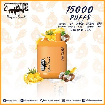 듀플 탱크 18mL 미국 바이프 650mAh C 타입 재충전 가능 5% 50mg 니코틴 강도