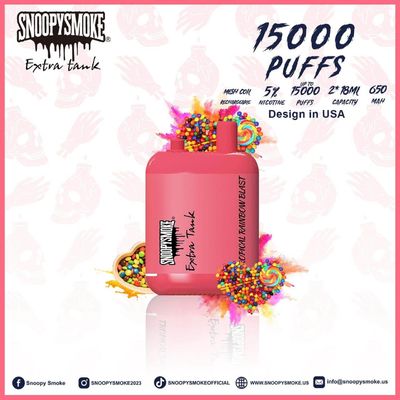 듀플 탱크 18mL 미국 바이프 650mAh C 타입 재충전 가능 5% 50mg 니코틴 강도