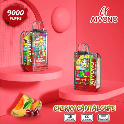 재충전 1.2ohm 코일 저항 일회용 바이프 펜 650mAh 배터리 19ml 액체 용량