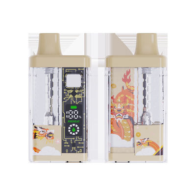 500mAh 버튼 활성화 CBD 바이프 펜 1.5Ω 저항 5ml C형 충전 316L 스테인리스 스틸
