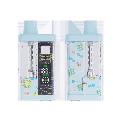 500mAh 버튼 활성화 CBD 바이프 펜 1.5Ω 저항 5ml C형 충전 316L 스테인리스 스틸